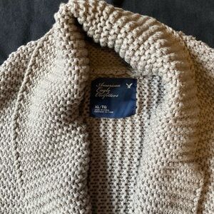 Vintage American Eagle Outfitters Grey Cowl Neck Sweater